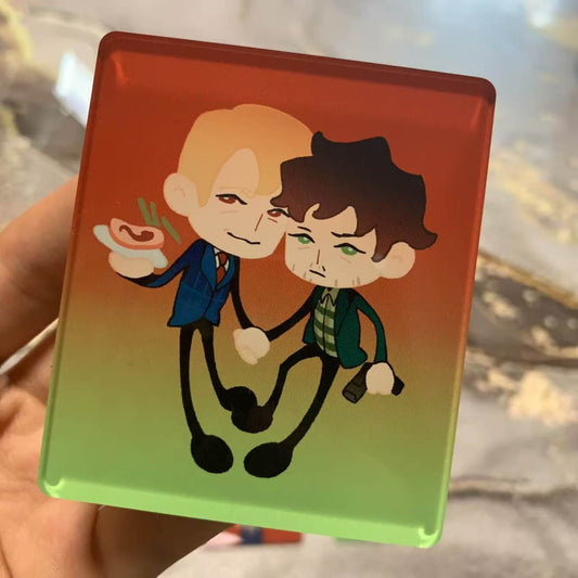 Acrylic Magnet & Keychain set